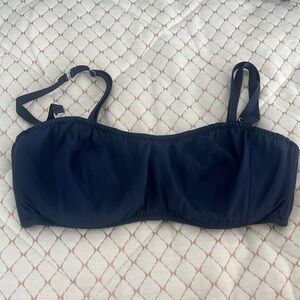 Malia Mills Navy Blue Strapless/convertible  Bikini Top